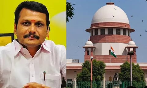 (L-R) Tamil Nadu minister V Senthil Balaji, Supreme Court 