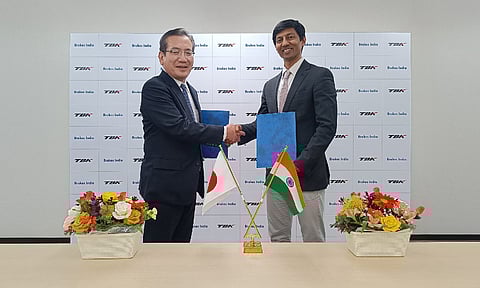 Mr Kaoru Ogata, President & CEO, TBK with Mr Sriram Viji, MD, Brakes India