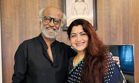 Khushbu Sundar & Rajinikanth (IANS) 
