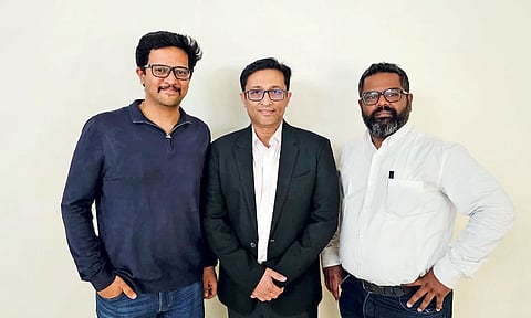 Vaibhav Sharma, Amit Kumar and Shashank Karincheti of Redacto