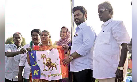 Jose Charles Martin unveiling party flag