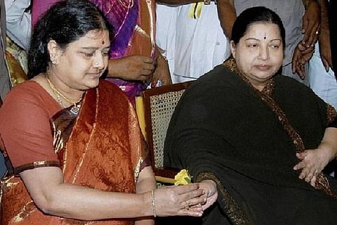 Former Chief Minister J Jayalalithaa and VK Sasikala