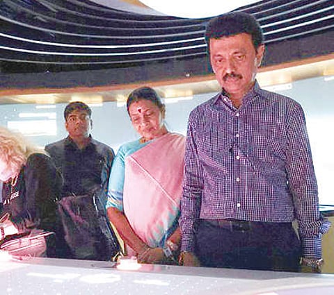 Stalin at the Museum of Future in Dubai