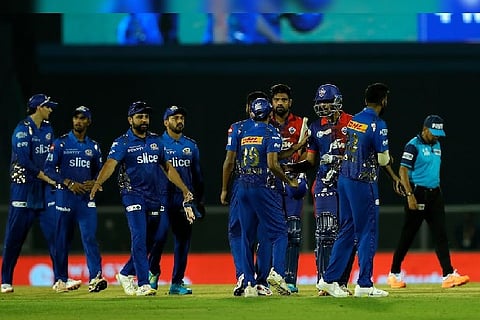 MI lost the match against DC by four wickets
