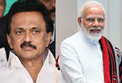 Tamil Nadu CM MK Stalin and PM Modi