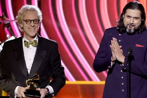 Steward Copeland and Ricky Kej at Gramy Awards