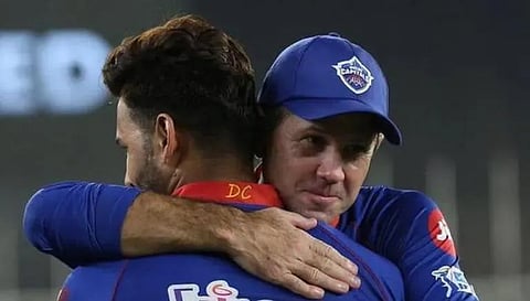 Ricky Pointing with Axar Patel