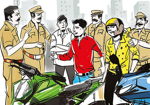 Police arrest youth for drag race