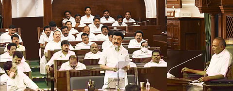 Chief Minister M K Stalin issued notices to the Rural Development and Panchayat Department under Rule 110 in their Assembly