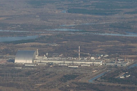 Chernobyl nuclear power plant (NPP) site.
