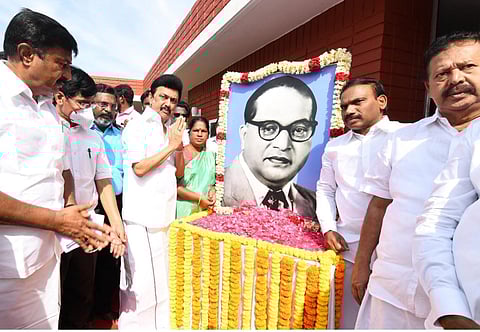 Stalin paid tributes to B R Ambedkar