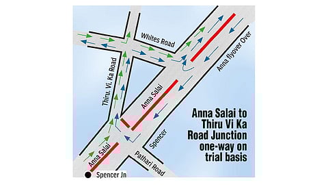 Traffic diversion on Anna Salai to ease congestion