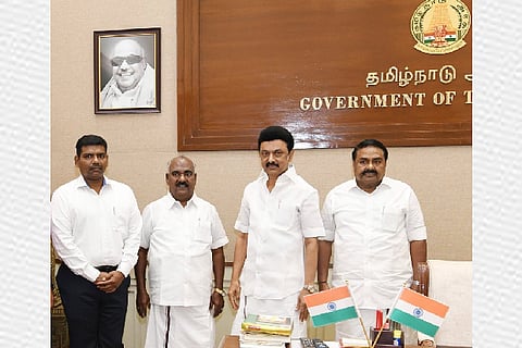 Gingee K S Masthan and MK Stalin