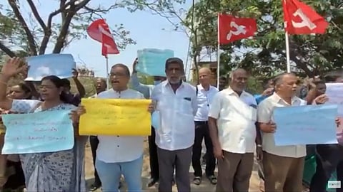 Communists staging a protest.
