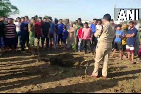 "Suspected blast" reported by villagers in open agricultural land in Lalian village, Bishnah