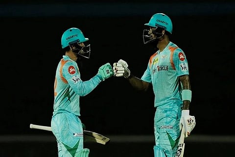 Cricketers Quinton de Kock and KL Rahul
