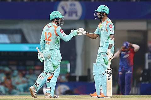 50-run partnership between KL Rahul and Quinton de Kock