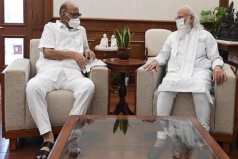 NCP chief Sharad Pawar and Prime Minister Narendra Modi