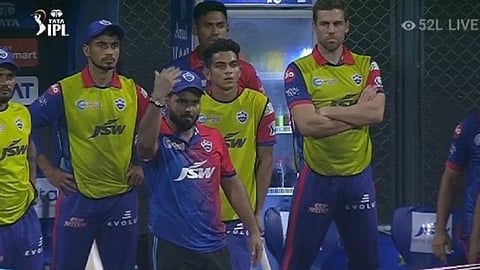 Rishab Pant reacting angrily to poor-umpiring