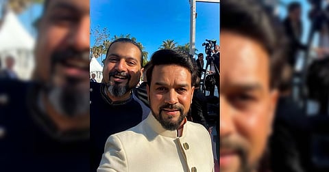 Two-time Grammy winner Ricky Kej with Anurag Thakur