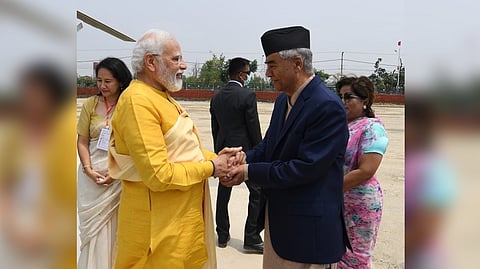 PM Narendra Modi and Sher Bahadur Deuba