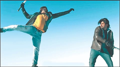 A screenshot from Agni Siragugal teaser