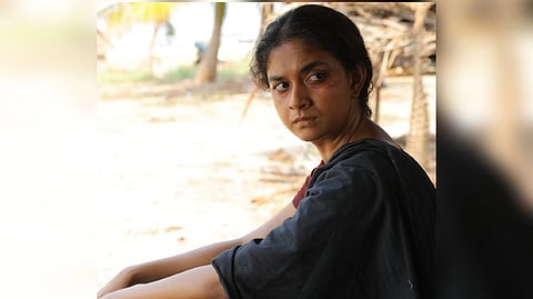 Keerthy Suresh's look in Saani Kaayidham