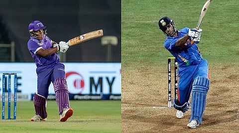 Kiran Navgire and MS Dhoni