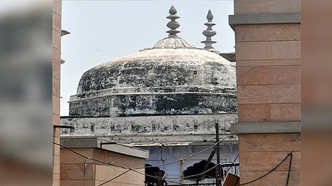 An outer view of the Gyanvapi Mosque.