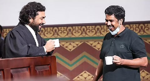 Actor Suriya and TJ Gnanavel