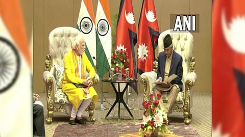 PM Modi, Nepal counterpart hold bilateral talks at Lumbini