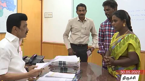 Stalin conducted a surprise inspection of the Tiruchy Corporation.