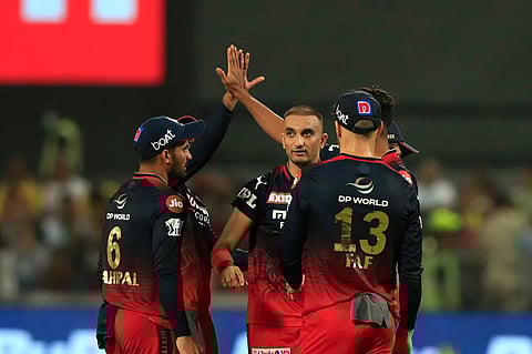 RCB players celebrating the win
