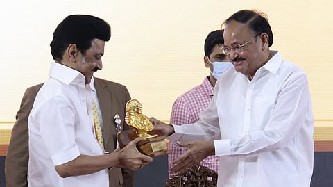 VP M Venakaiah Naidu and CM Stalin