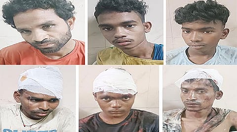 The six rape accused.