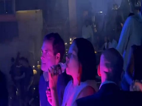 Former Congress Chief Rahul Gandhi seen at a Kathmandu nightclub