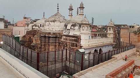 Gyanvapi Mosque, adjacent to the Kashi Vishwanath Temple in Varanasi