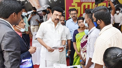 CM Stalin in Queen Mary's College