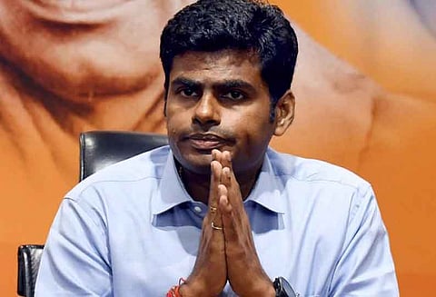 BJP state president K Annamalai