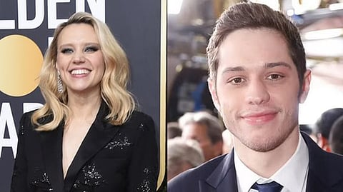 Kate McKinnon and Pete Davidson