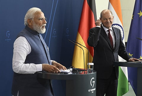Prime Minister Modi and German Chancellor Olaf Scholz