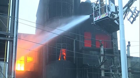 Visual from the spot on Sunday morning