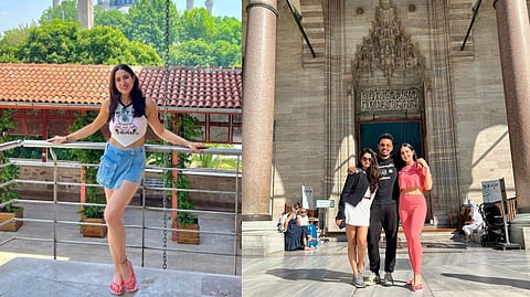 Actor Sara Ali Khan with friends