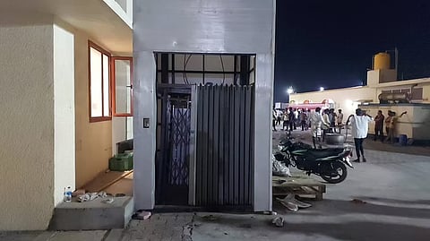 Collapsed lift in which a student , working on part time catering job, died in Gumudipoondi