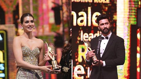 Kriti Sanon and Vicky Kaushal at IIFA 2022
