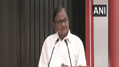 Senior Congress leader and Rajya Sabha MP P Chidambaram