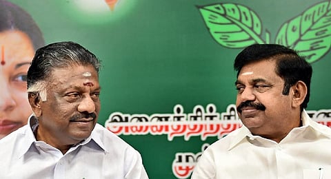 O Panneerselvam and Edappadi K Palaniswami