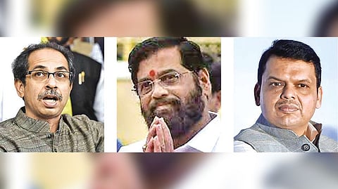 Uddhav Thackeray, Eknath Shinde & Fadnavis
