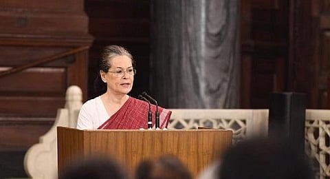 Congress president Sonia Gandhi