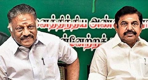 O Panneerselvam and Edappadi K Palaniswami